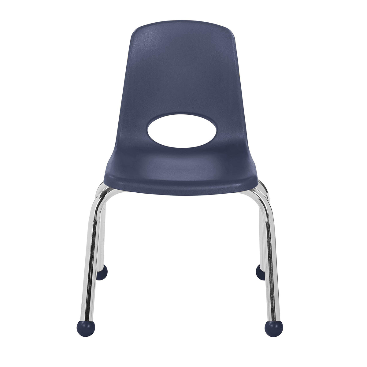 12" School Stack Chair with Ball Glides, Navy, 6-Pack A19300