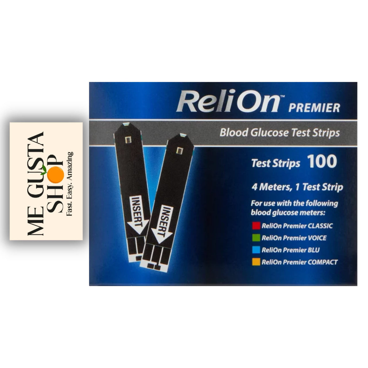 Blood Glucose Test Strips 100 Count with Lancets 100 Count Q170