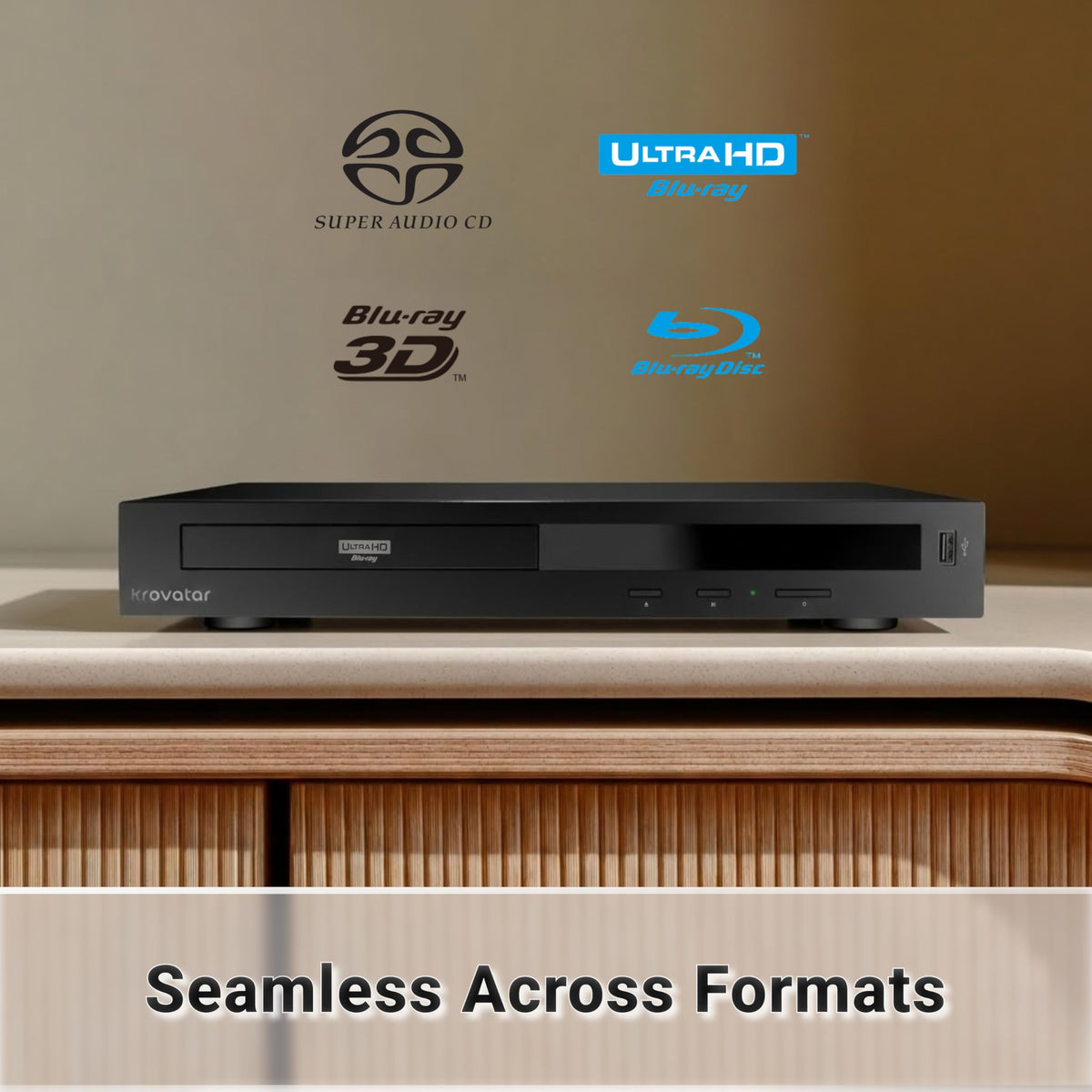 4K UHD Blu-ray Disc Player with Bluetooth P602993