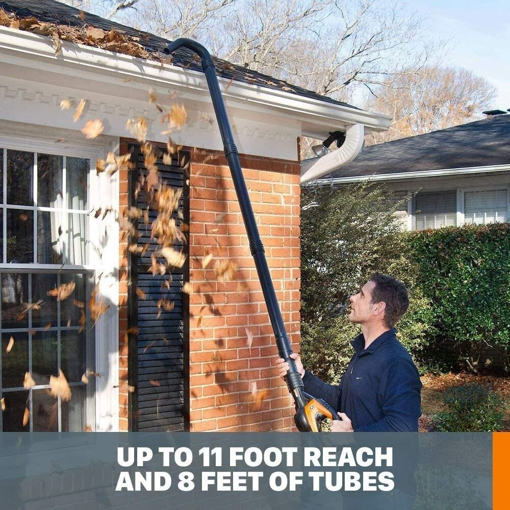 Universal Fit Gutter Cleaning Kit with 11ft Reach for Leaf Blowers W402