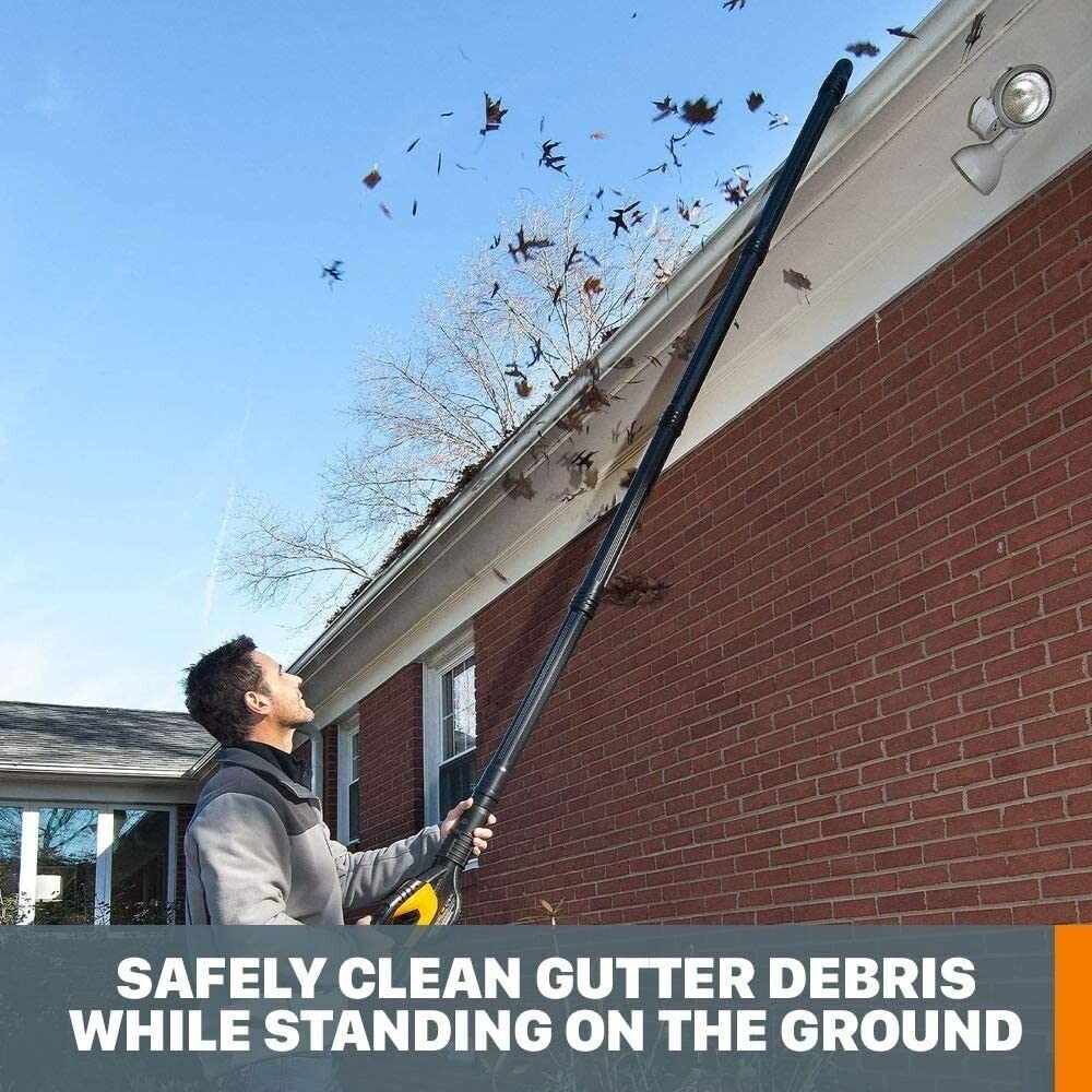 Universal Fit Gutter Cleaning Kit with 11ft Reach for Leaf Blowers W402