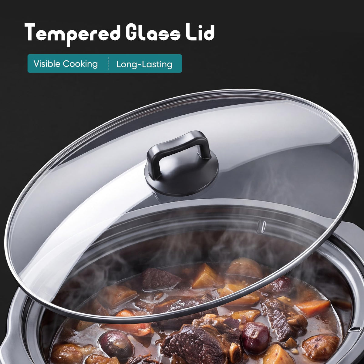 8 Quart Programmable Ceramic Nonstick Slow Cooker S9143