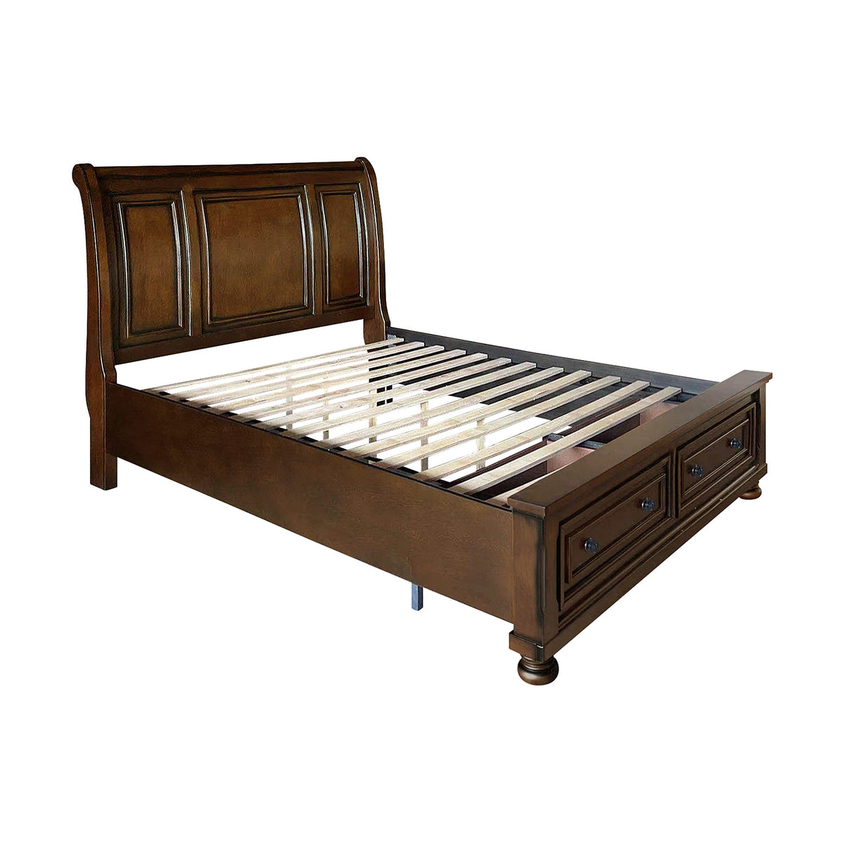California King Platform Bed Frame with Storage Drawers X2280