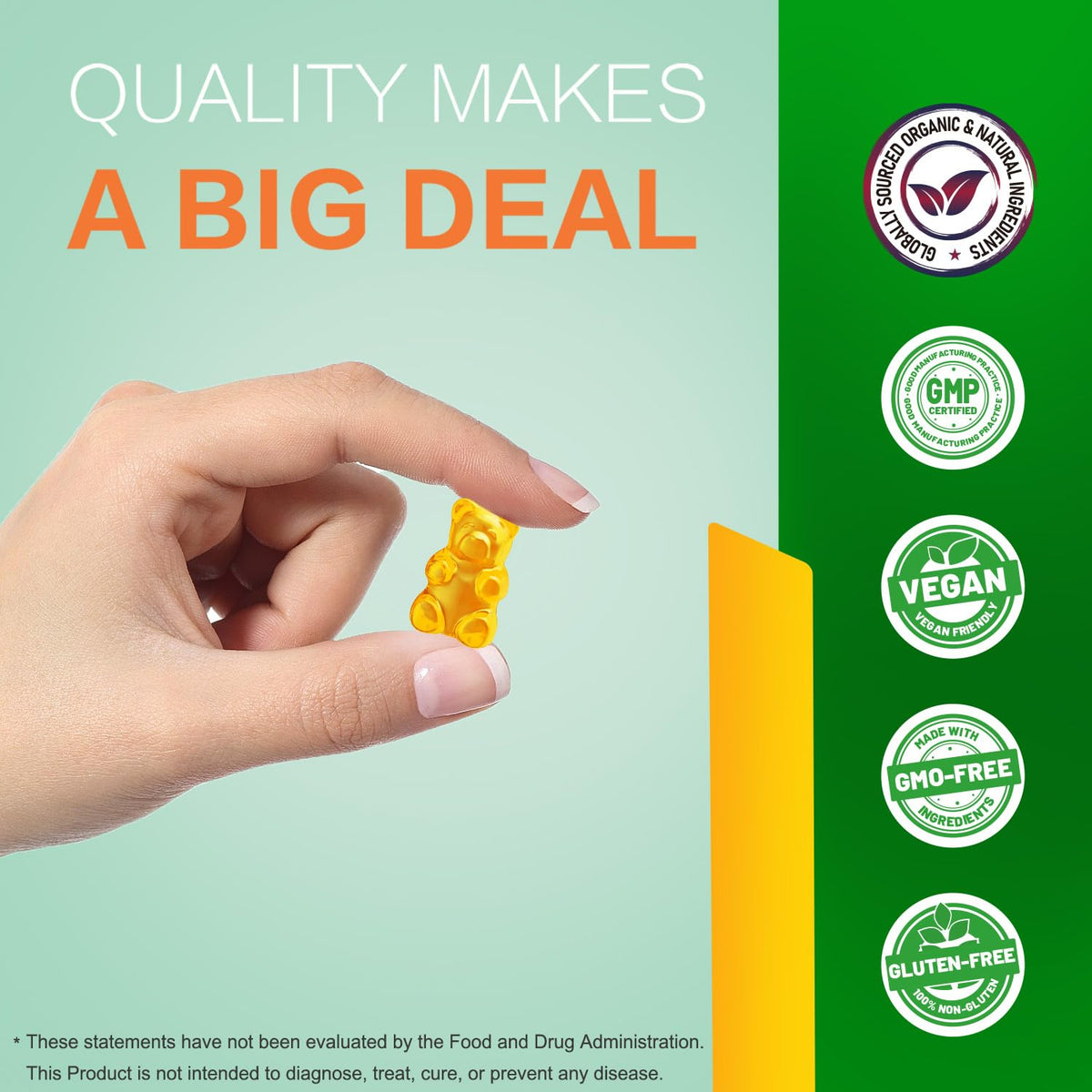 Sugar Free Vegan Hemp Gummies 60 Count H849877