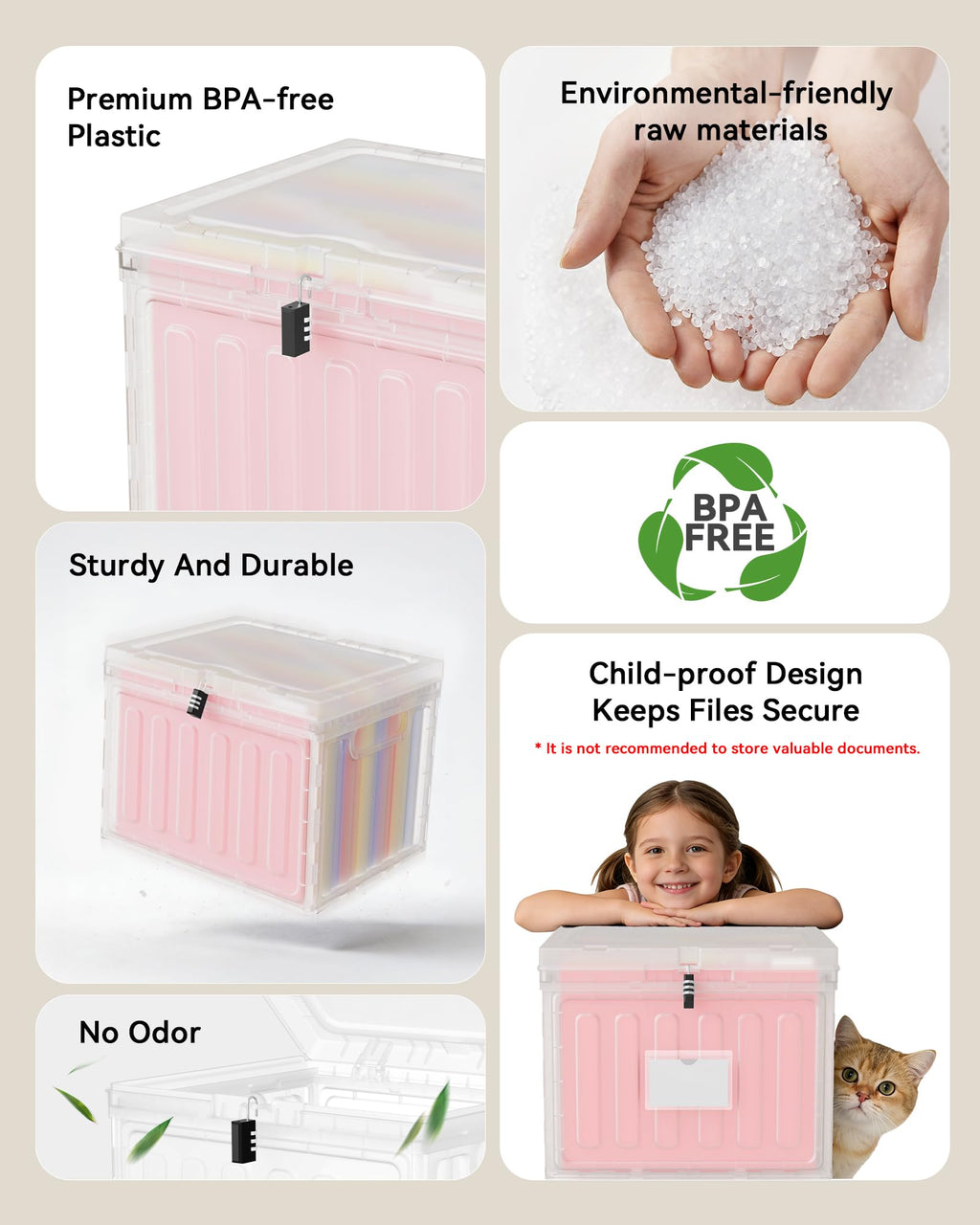 2 Drawer Plastic File Cabinet Z61170