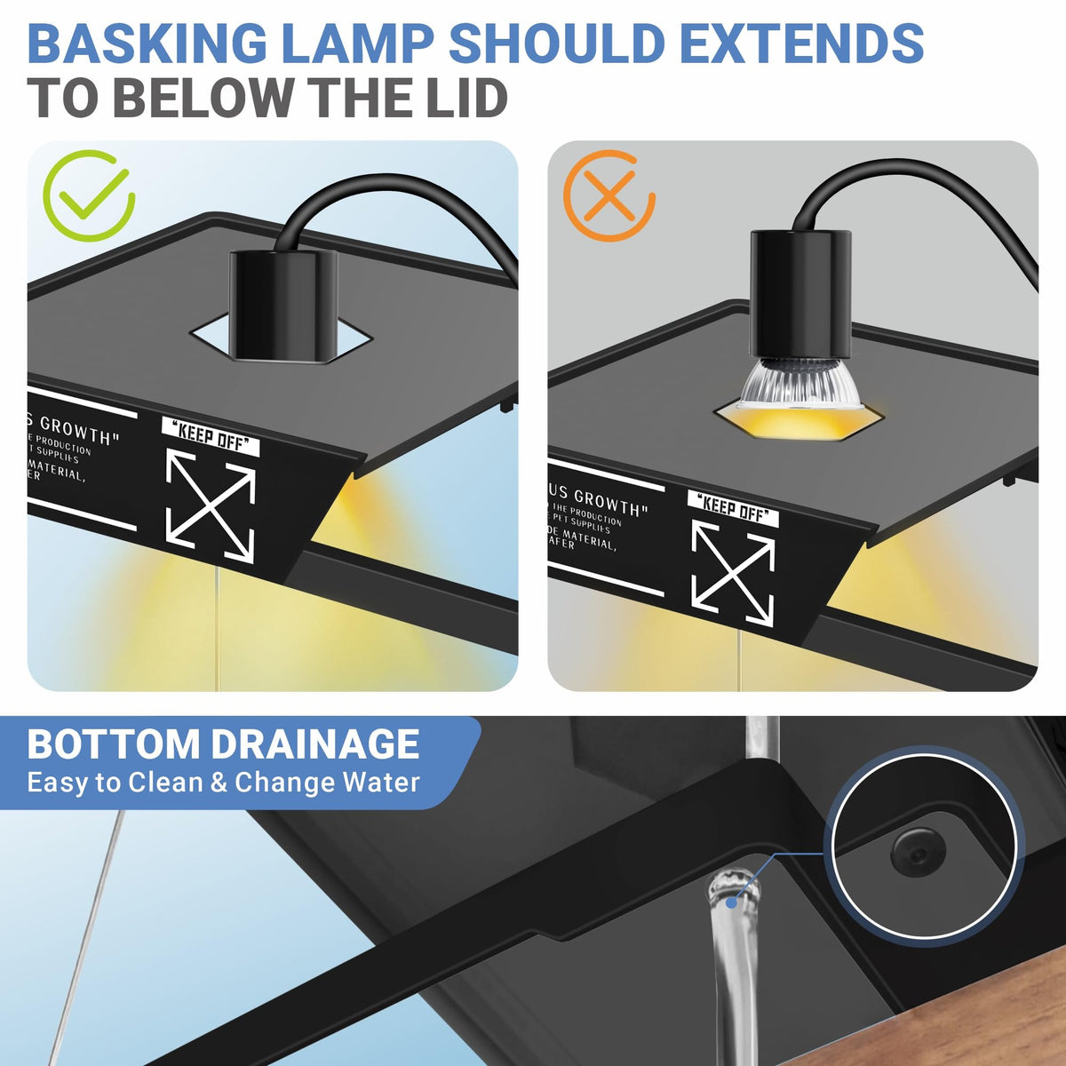 Aquatic Turtle Tank with Lamp and Filter Kit I809