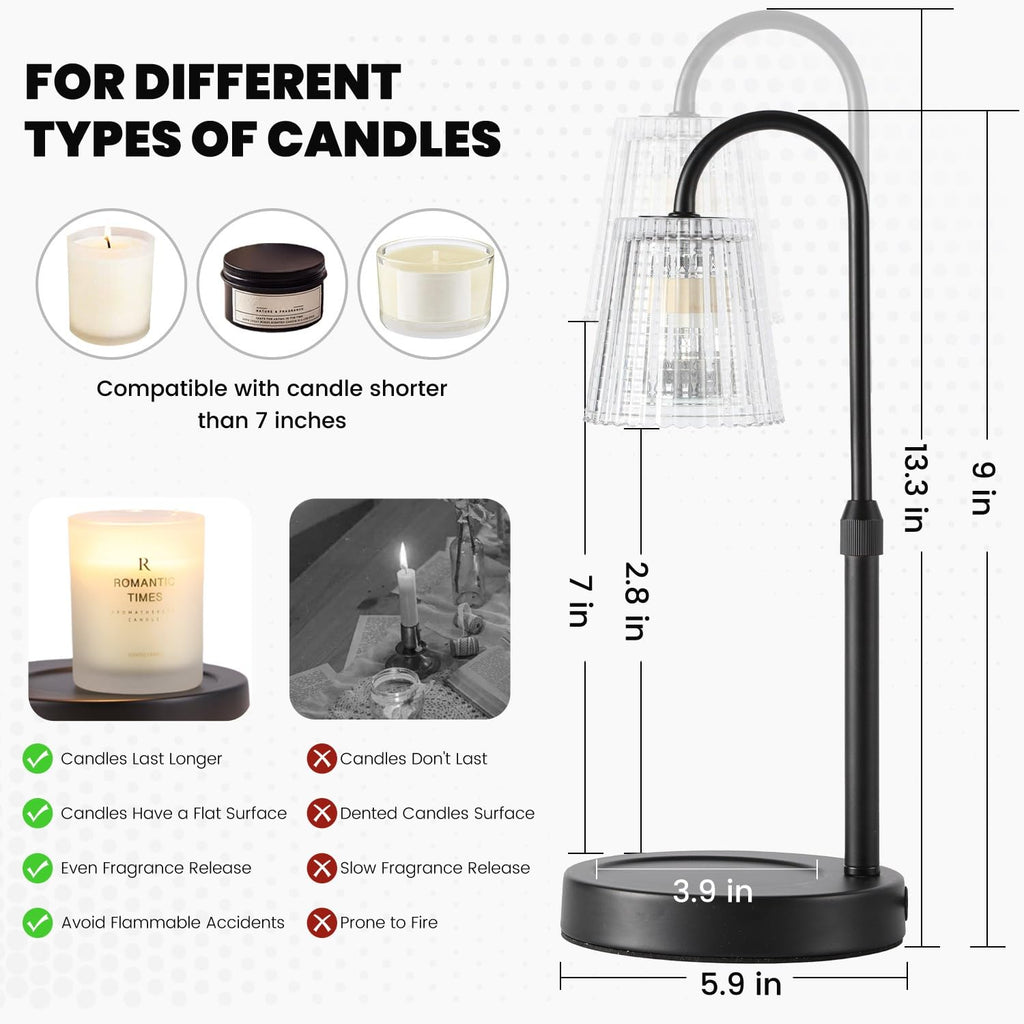 Candle Warmer Lamp with Timer J80351