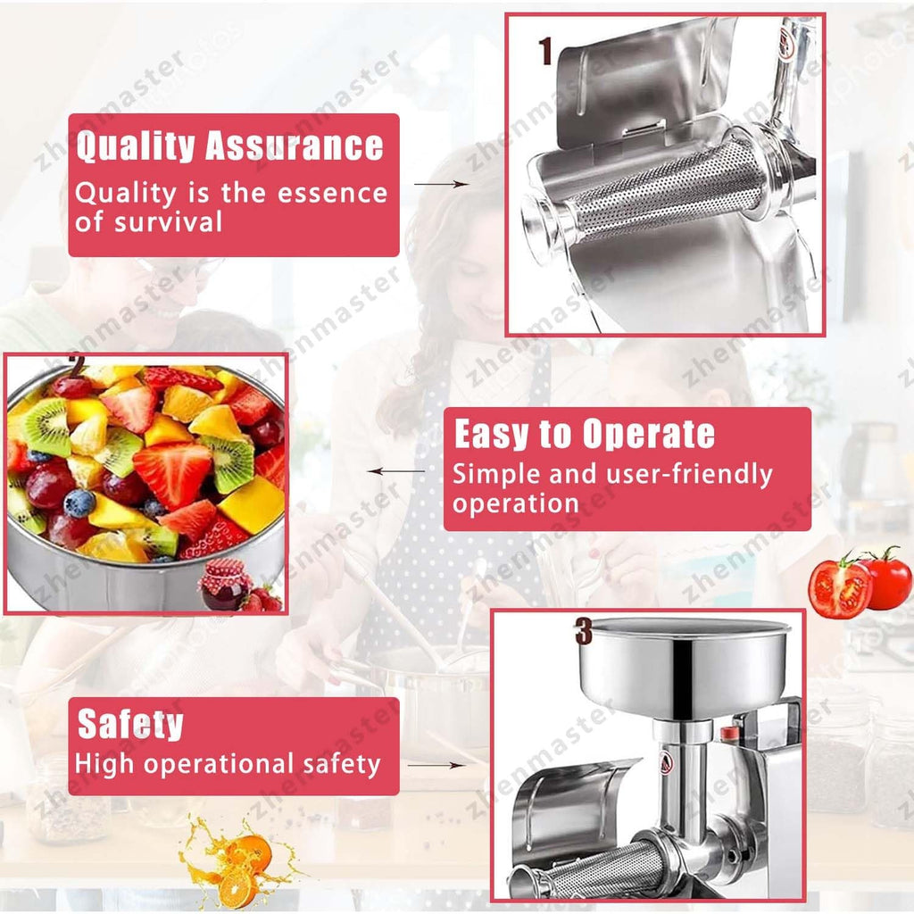 Stainless Steel Electric Tomato Strainer 450W G536001