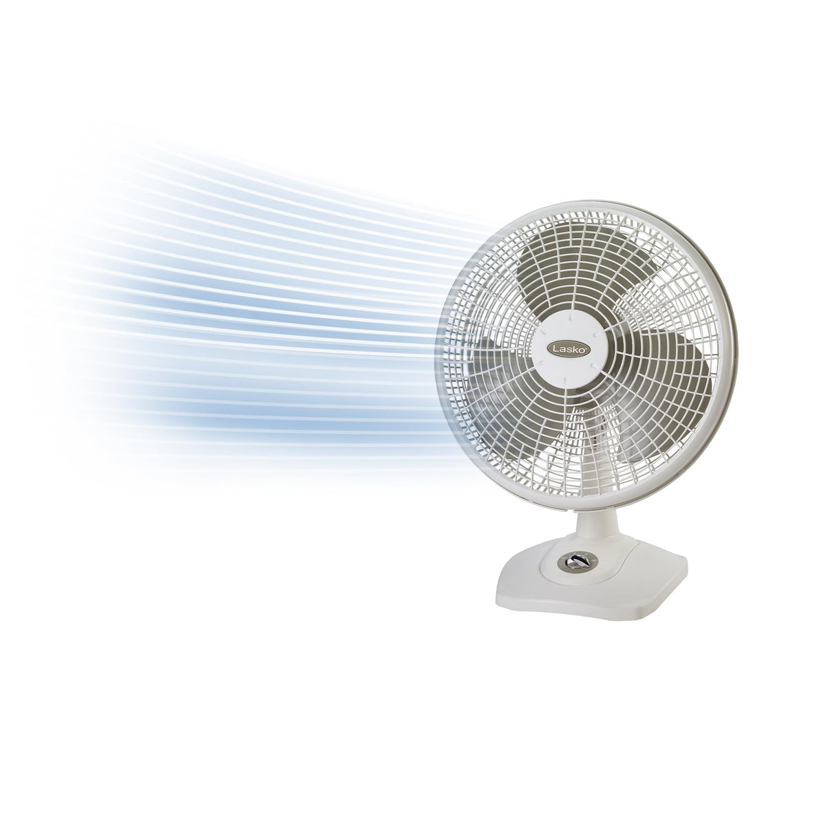 16" Oscillating Portable Table Fan with 3 Speeds, White V98796