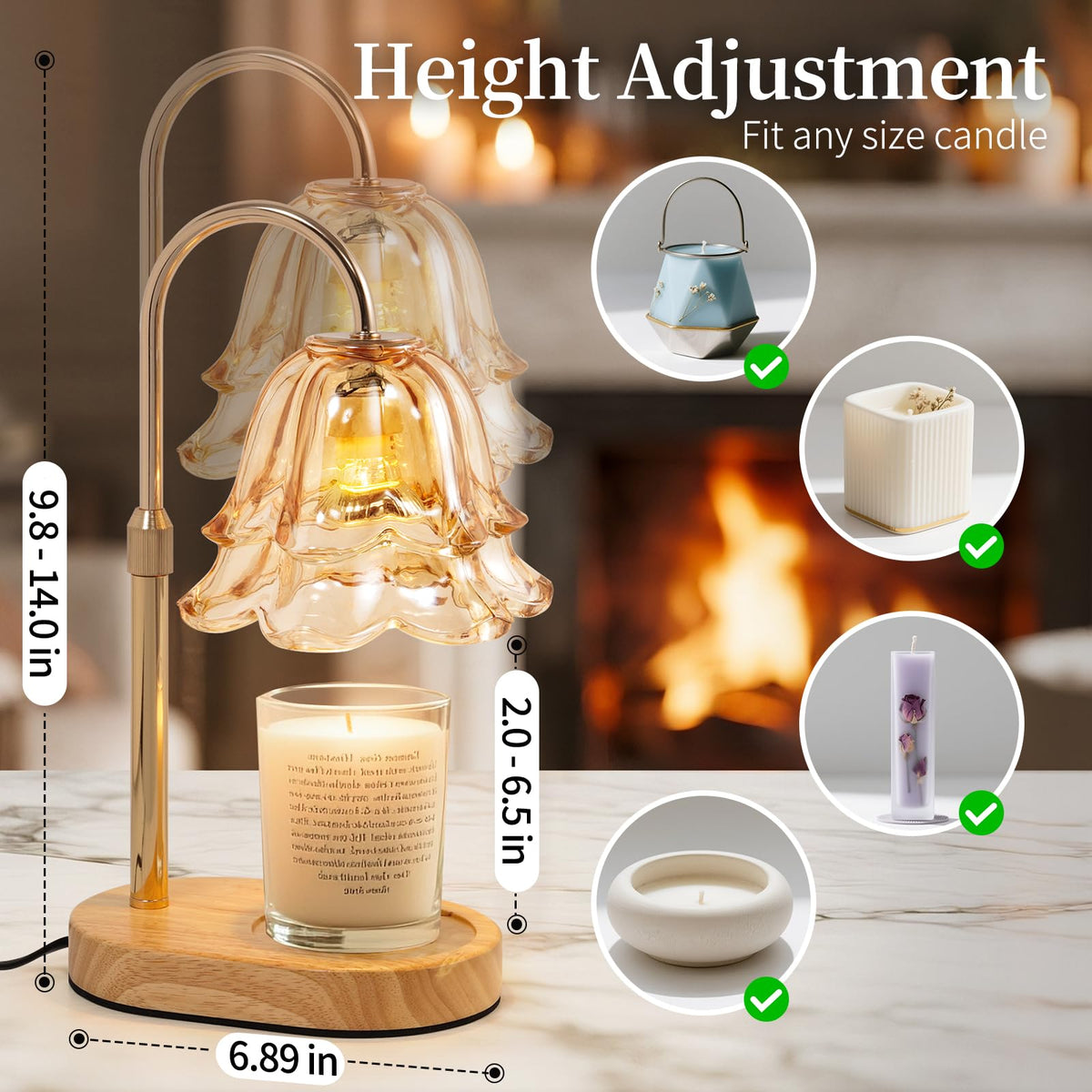Candle Warmer Lamp with Timer E992791