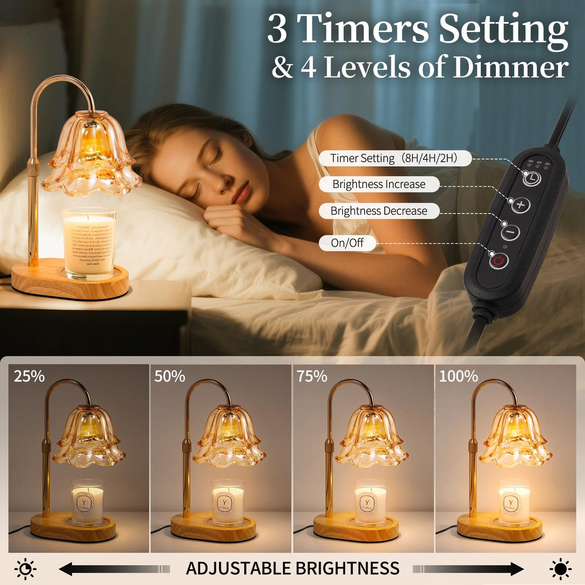 Candle Warmer Lamp with Timer E992791