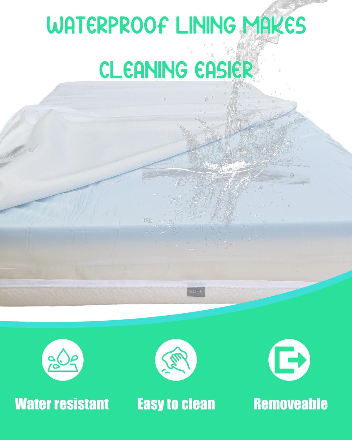 Mini Crib Mattress with Waterproof Bamboo Cover Z492249