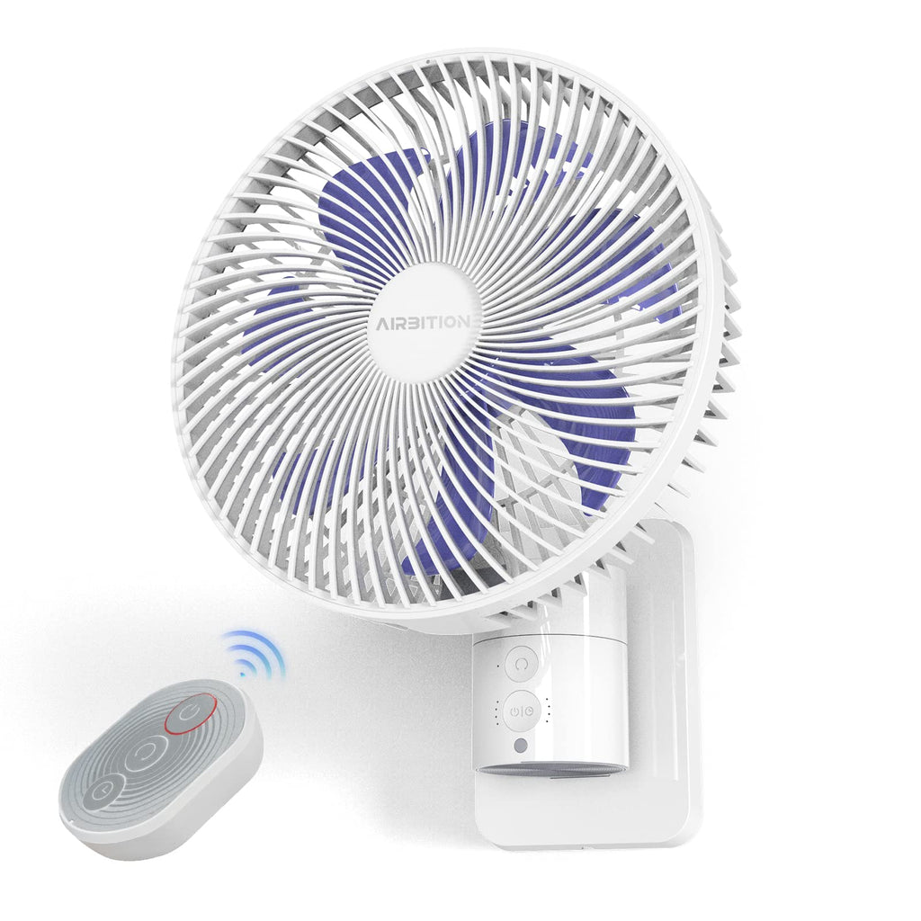 10'' Wall Mount Fan with Light and Remote Control Q797
