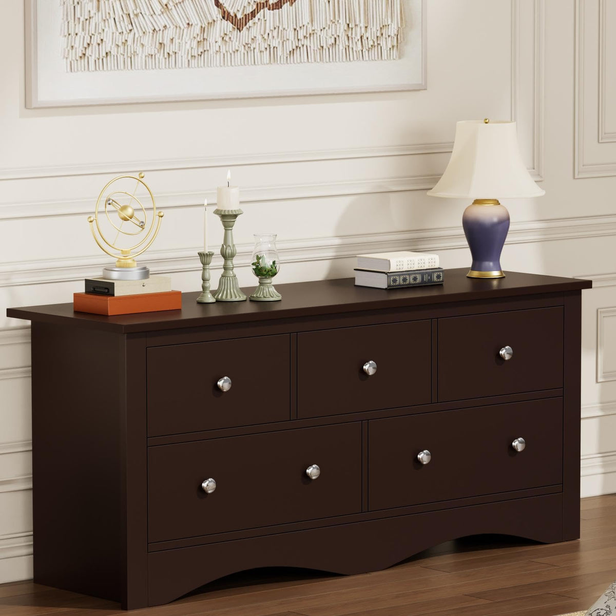 Brown 5 Drawer Dresser K411