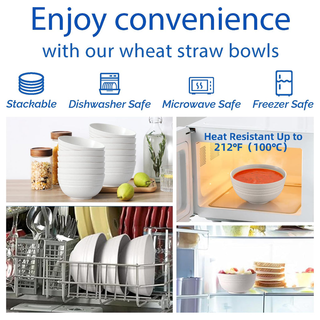 34 Oz BPA-Free Soup Bowls Set of 6 P2887