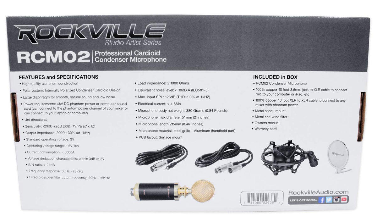 Condenser Mic with Metal Shock Mount Y24483