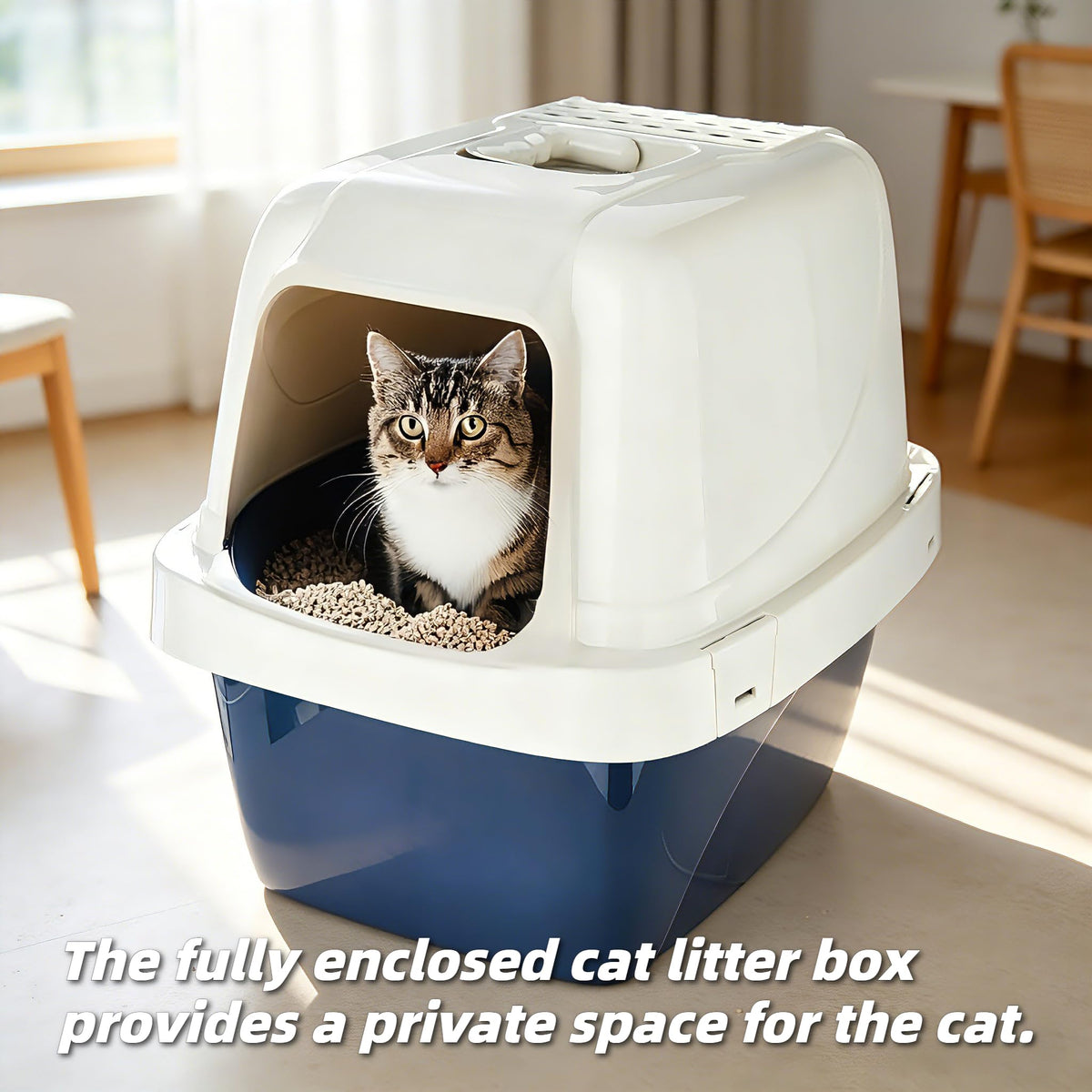 Extra-Large Enclosed Hooded Cat Litter Box A219