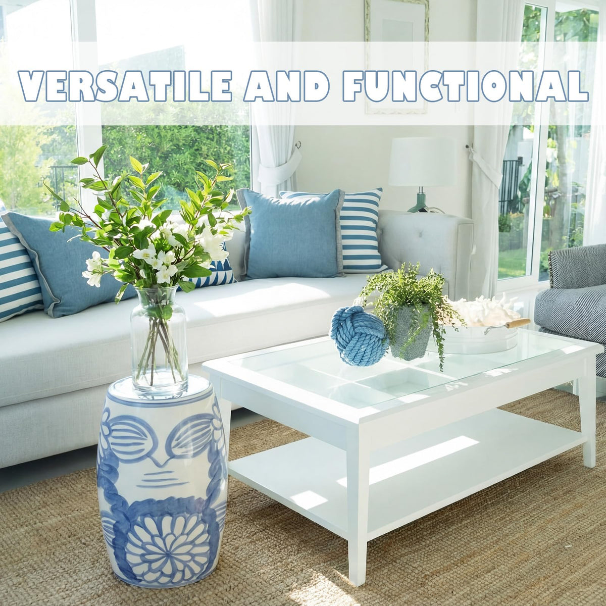 Ceramic Garden Stool Side Table K725279