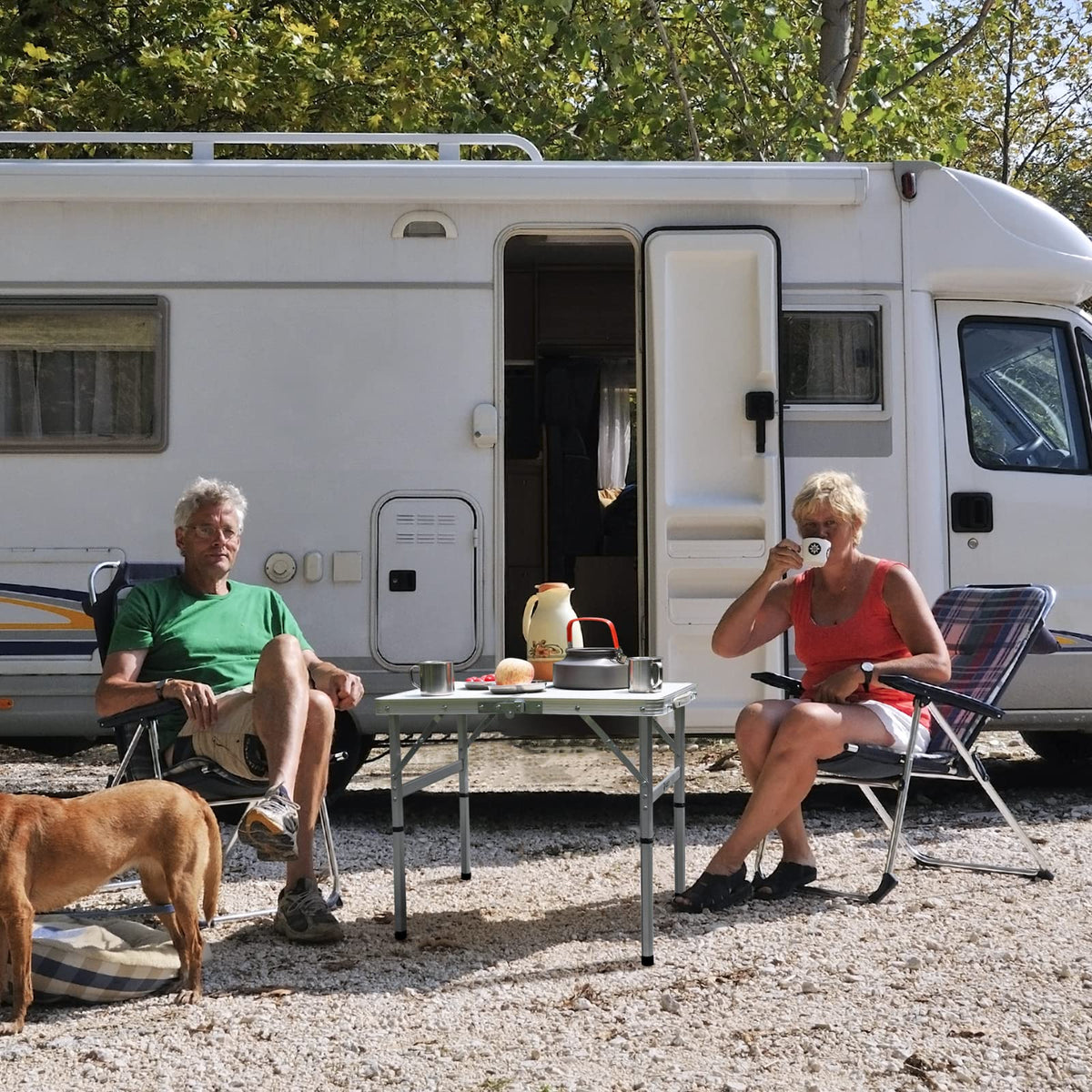 Folding Camping Table with Adjustable Legs W127