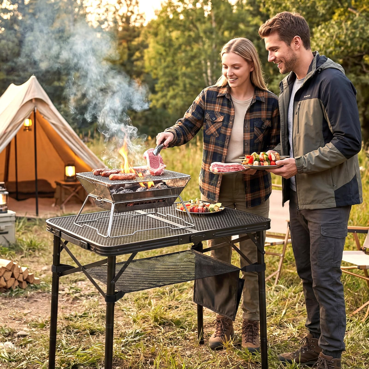 Folding Grill Table P4453