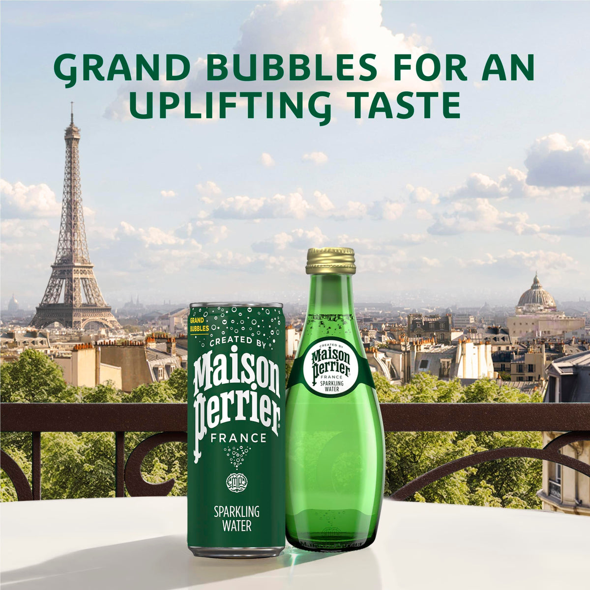 Unflavored Sparkling Water 4 Pack Glass Bottle 11.15 fl oz U717