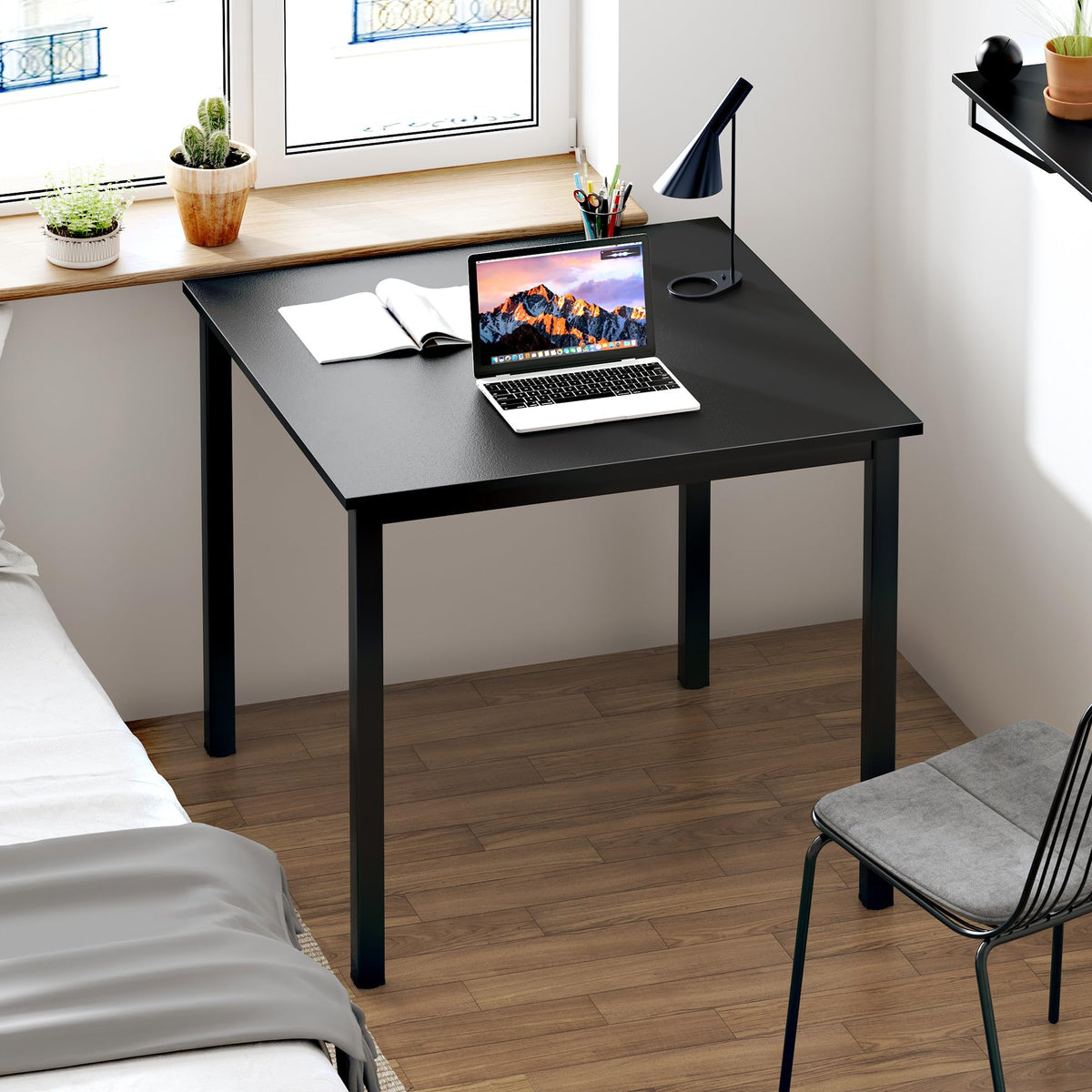 Small Square Dining Table 31.5inch Black J520