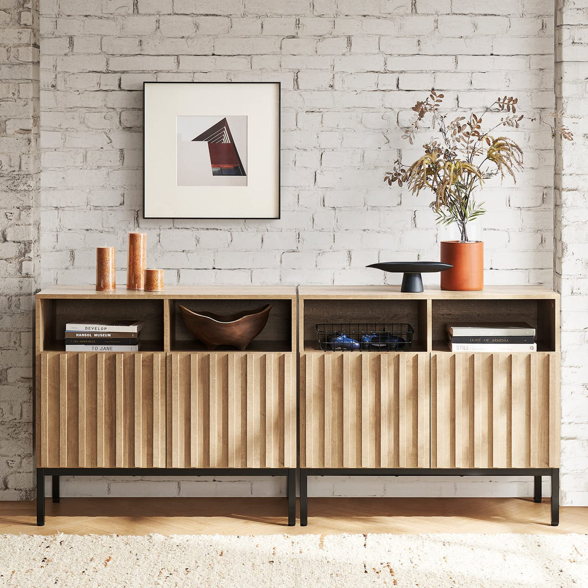 Oak Storage Cabinet Sideboard P4003