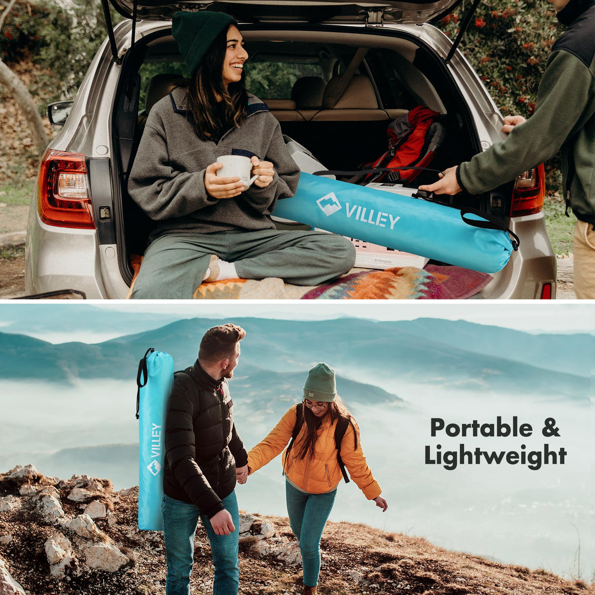 Folding Camping Table with 2 Cup Holders G9491