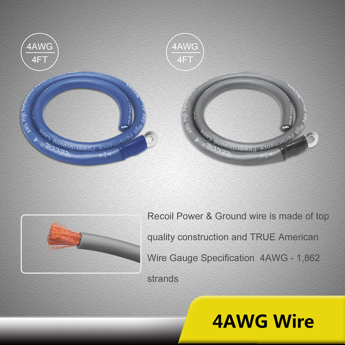 0 Gauge Car Audio Amplifier Wiring Installation Kit W866