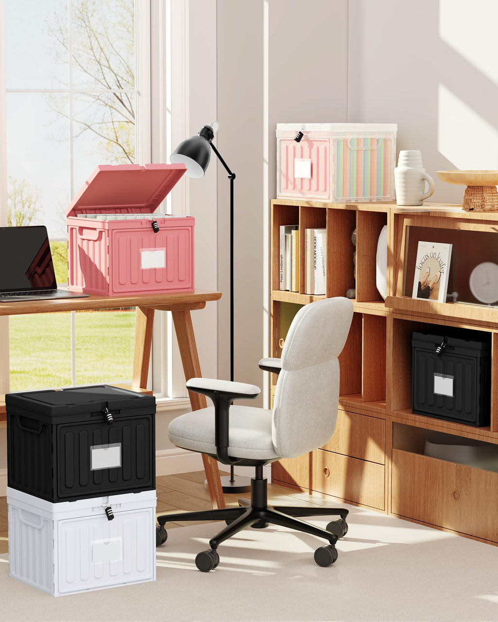 2 Drawer Plastic File Cabinet Z61170