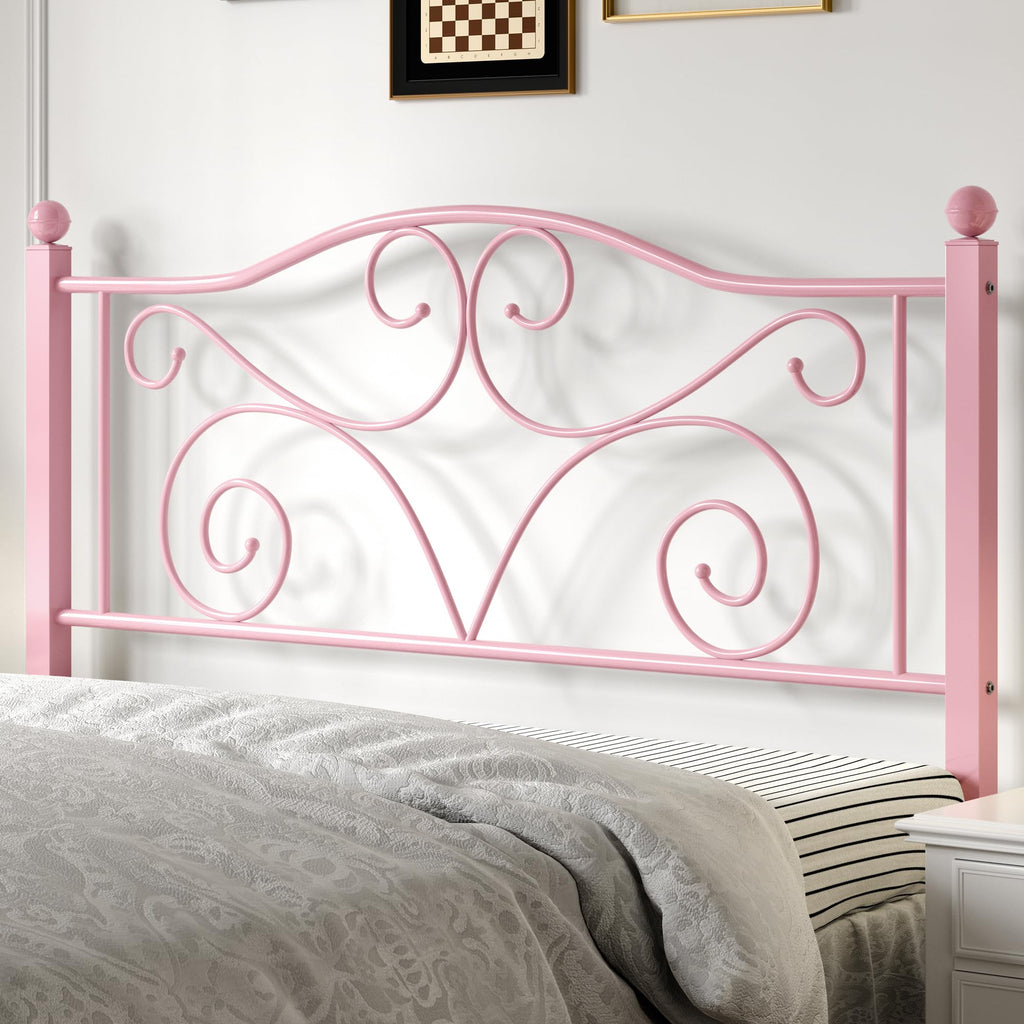 Full Size Metal Bed Frame with Headboard and Footboard M85143