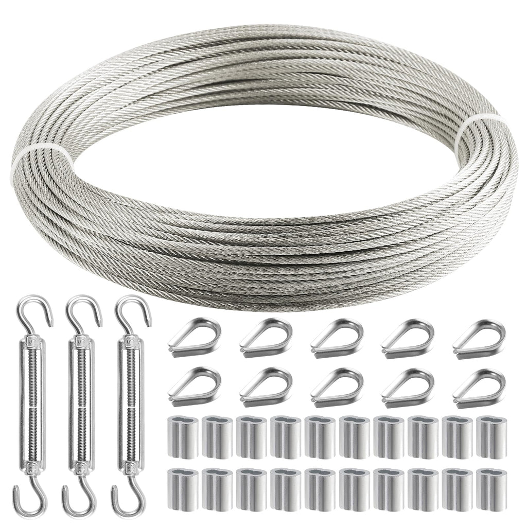 1/8 Inch 120FT Stainless Steel Wire Rope O78682