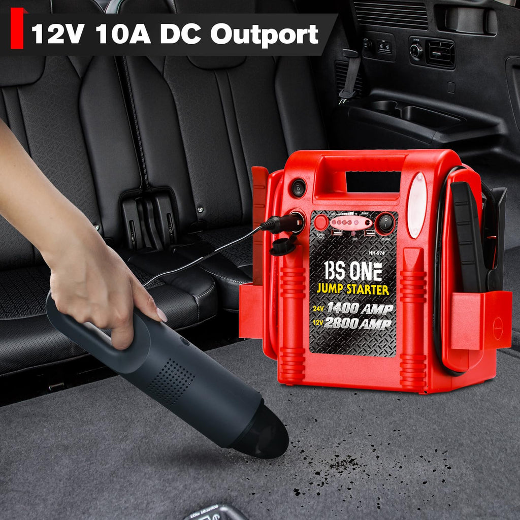 24V / 12V Heavy Duty Jump Starter with USB/DC Output and LED Light N4631