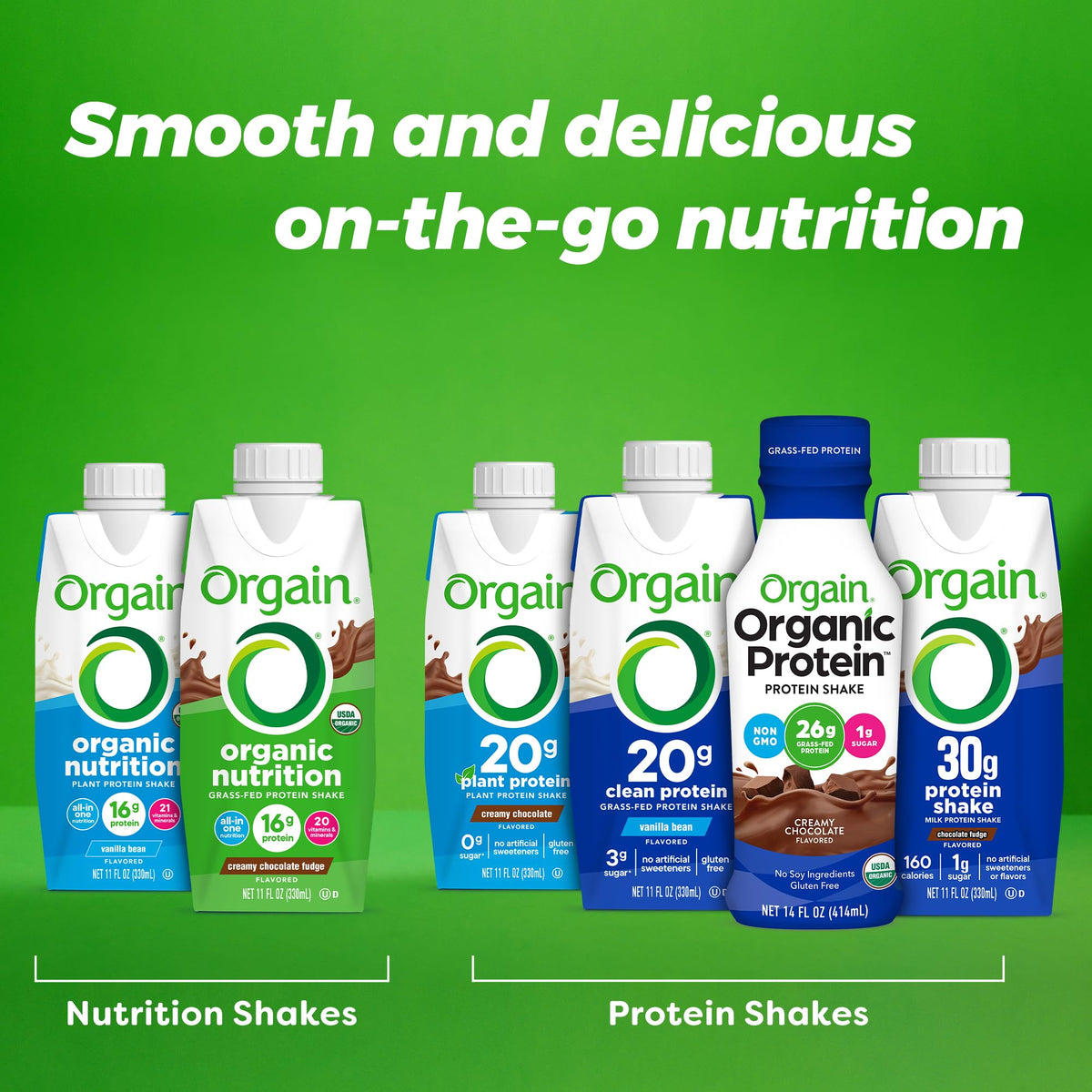 Organic Grass Fed Protein Shake, Strawberry, 11oz, 12pk A954