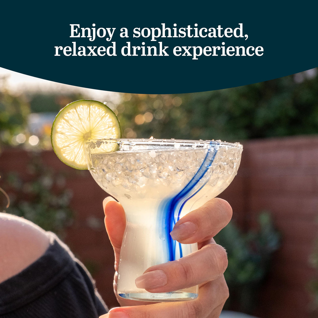 Blue Ribbon Stemless Margarita Glasses Set of 6 S45597