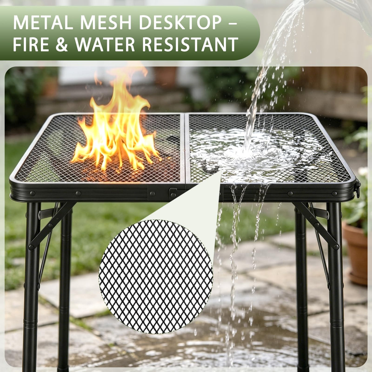 Folding Grill Table P4453