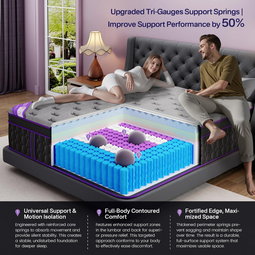 12 Inch Full Size Hybrid Mattress Z6883