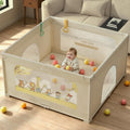 50"x50" Foldable Baby Playpen with Mat T394467