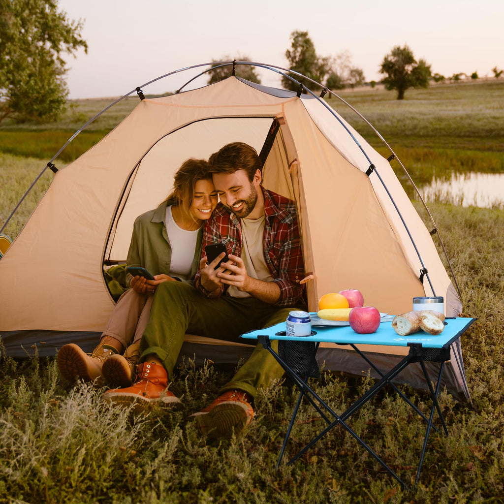Folding Camping Table with 2 Cup Holders G9491
