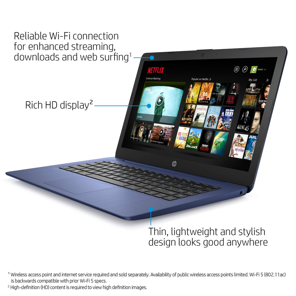 14-inch Laptop, Intel Celeron N4000, 4 GB RAM, 32 GB eMMC, Royal Blue J613978