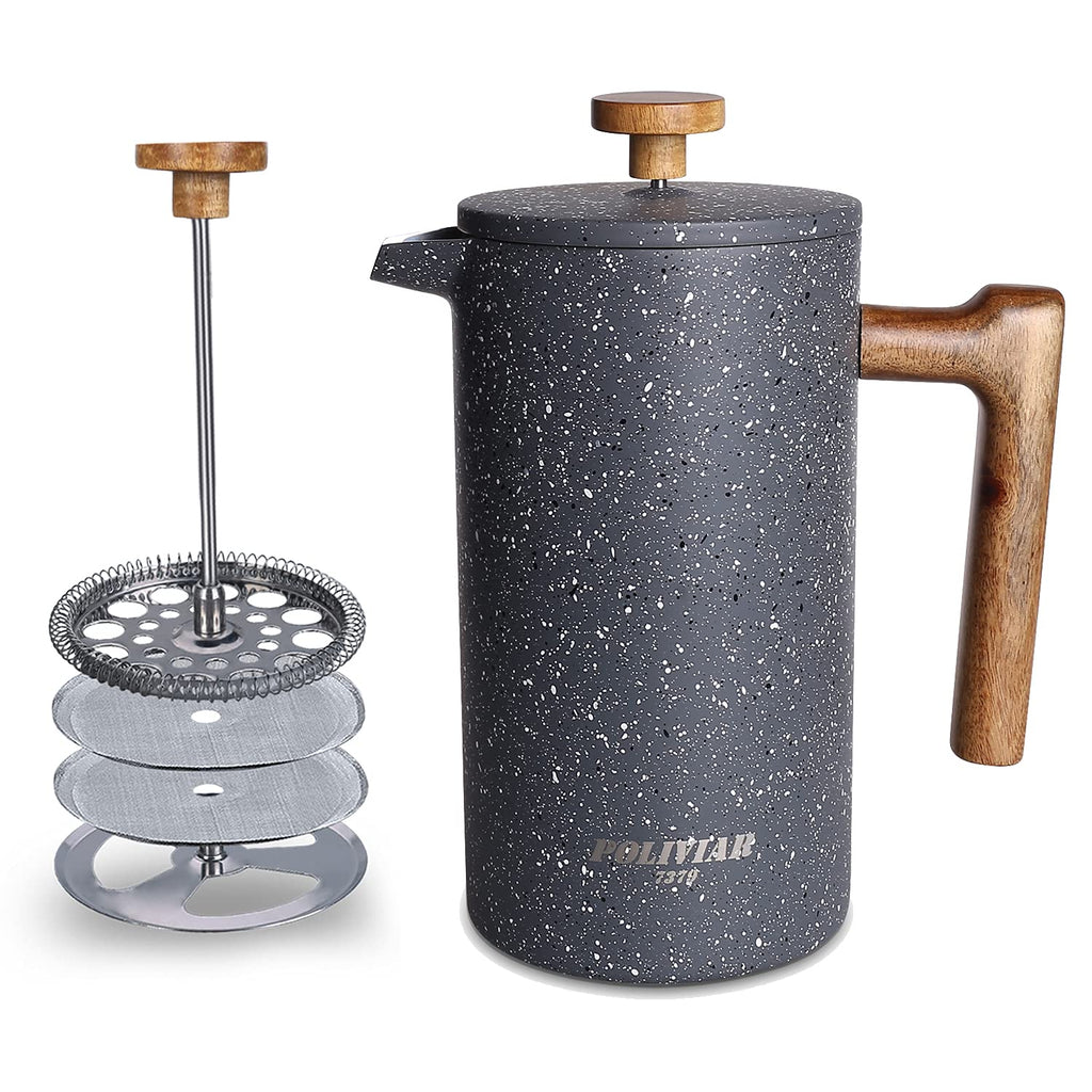 34 Ounce Double Wall Insulation French Press Coffee Maker C286