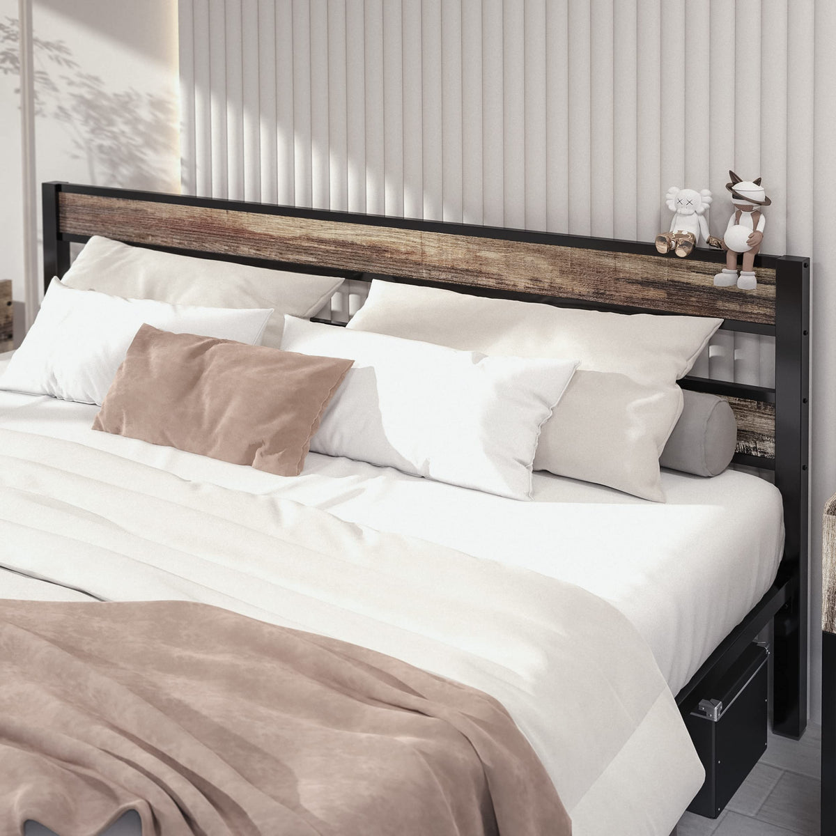 California King Bed Frame with Headboard R4440