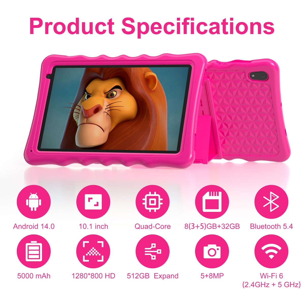 10.1 inch Android 14 Tablet 8GB RAM 32GB ROM E568