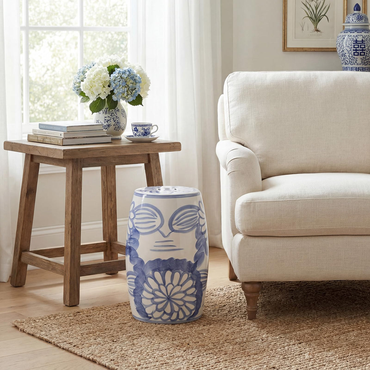Ceramic Garden Stool Side Table K725279