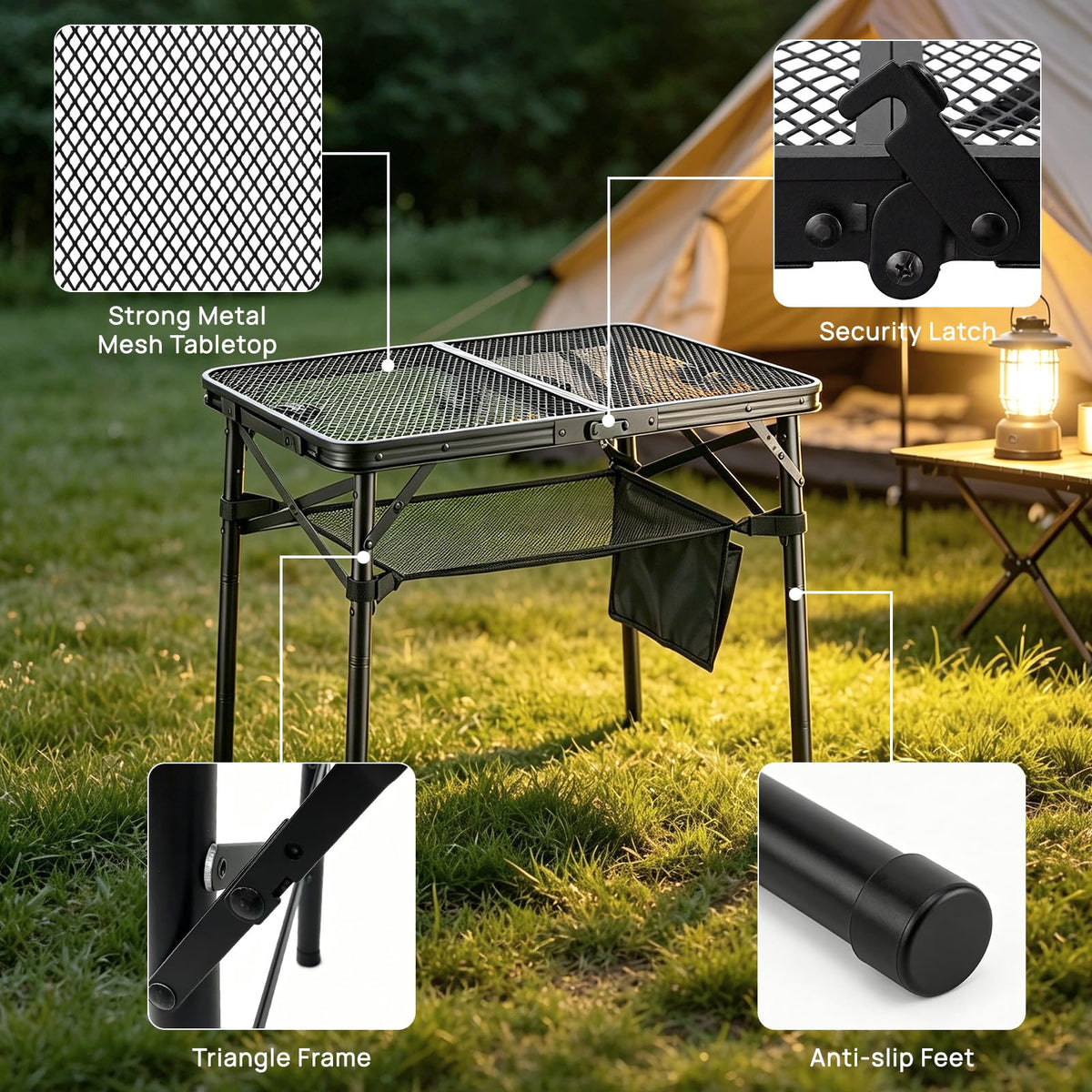 Folding Grill Table P4453