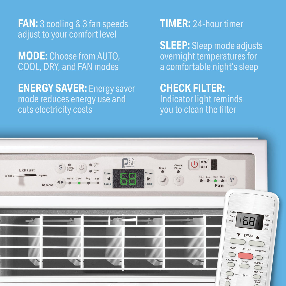 10,000 BTU Casement Window Air Conditioner V726