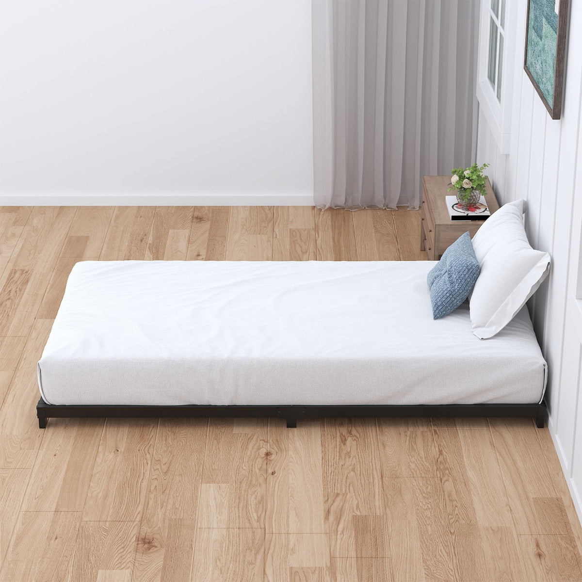 4 Inch Low Profile Twin Platform Bed Frame D76857