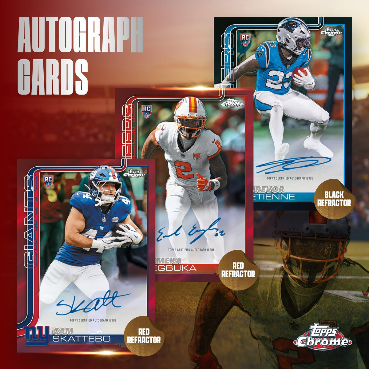 2025 Topps Chrome NFL Football Mega Box J704108