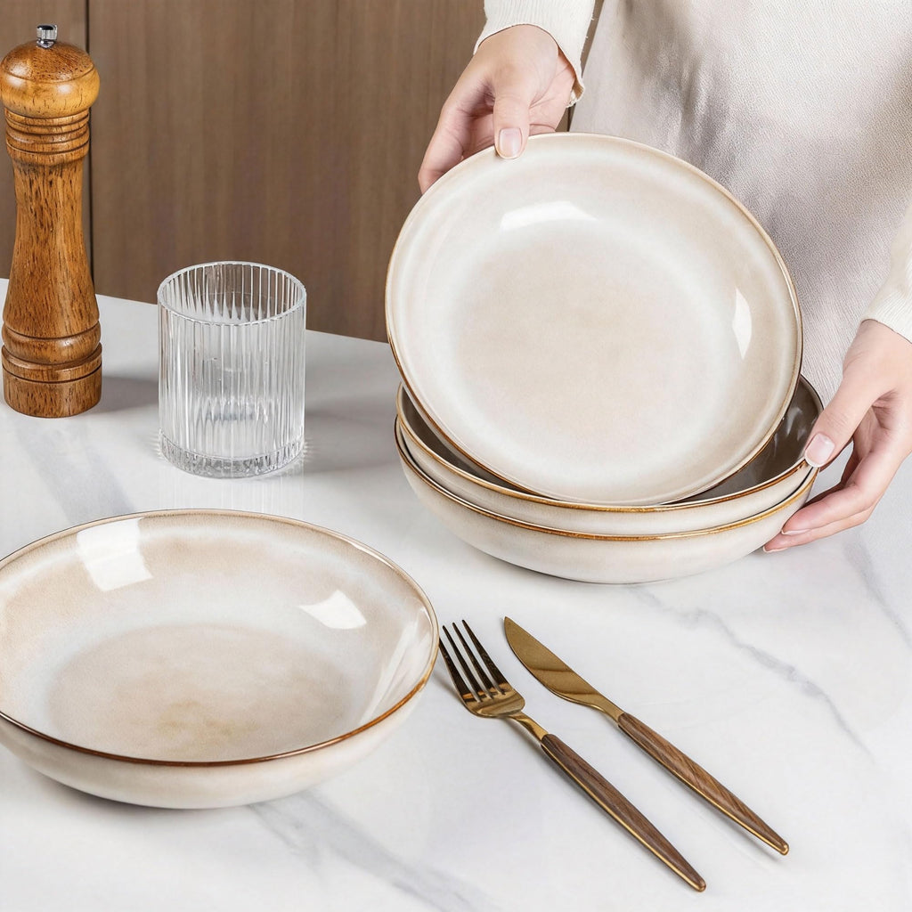 Ceramic Pasta Bowls Set of 4 P95419