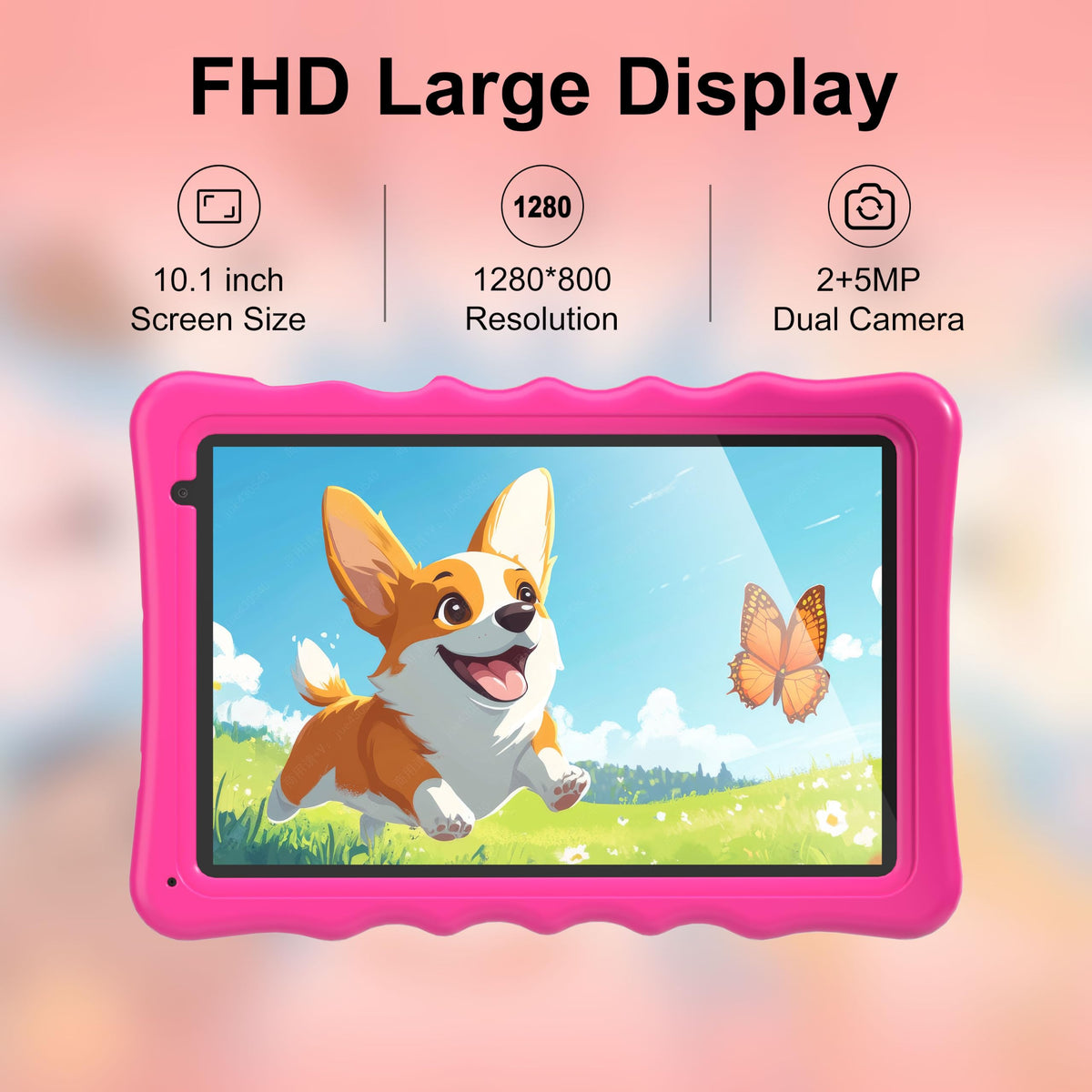 10.1 inch Android 14 Tablet 8GB RAM 32GB ROM E568